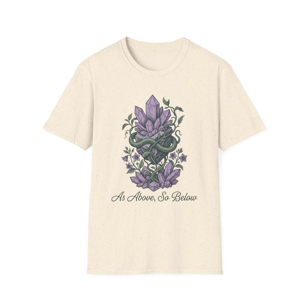 Crystals Above T-Shirt