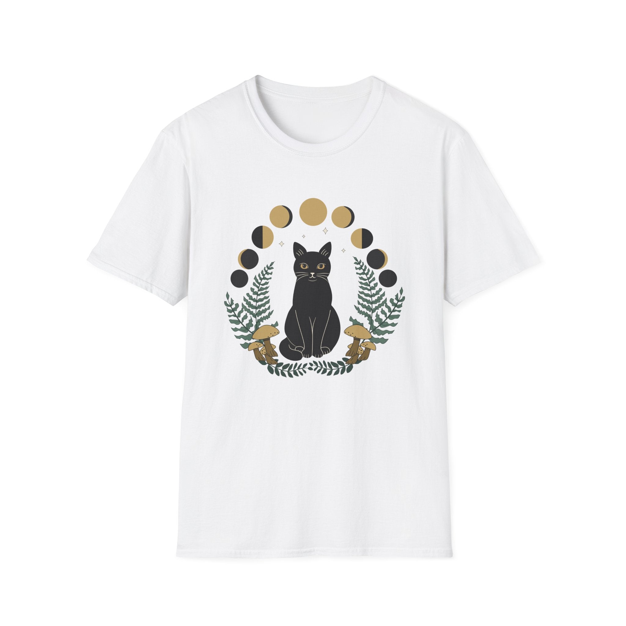 Moon Phase Cat T-Shirt