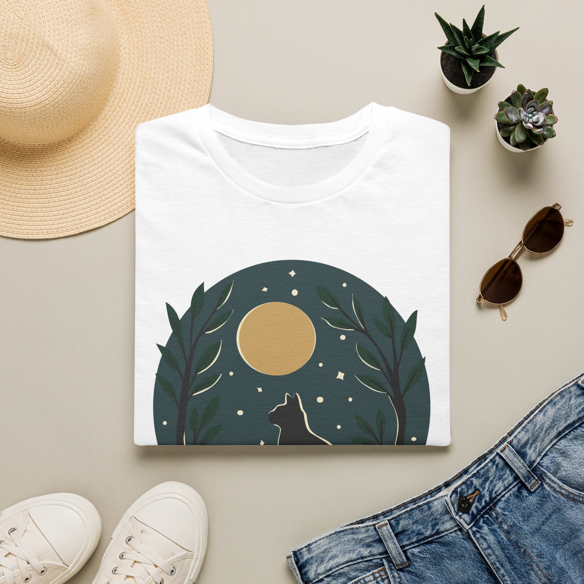 Forest Witch Cat T-Shirt
