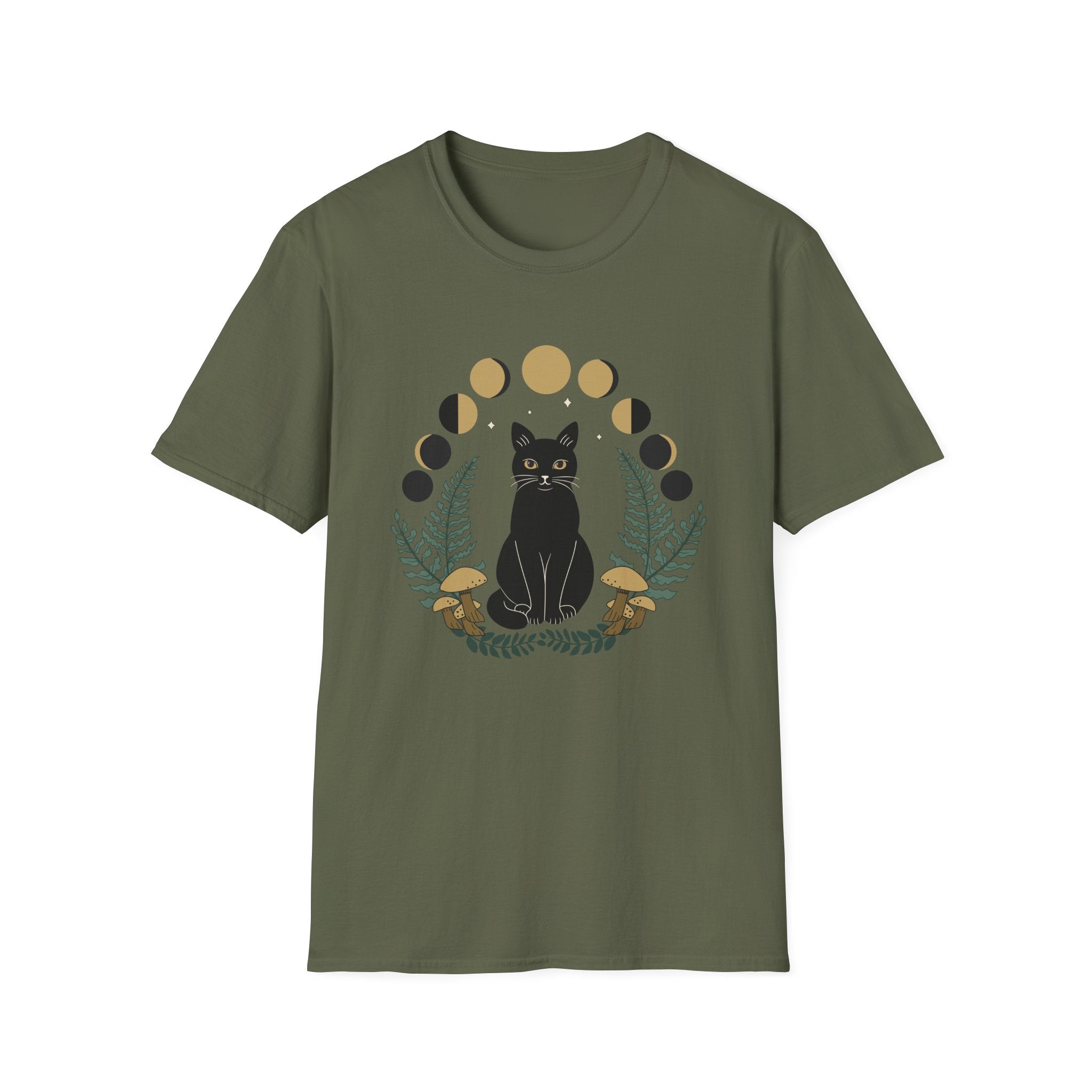 Moon Phase Cat T-Shirt