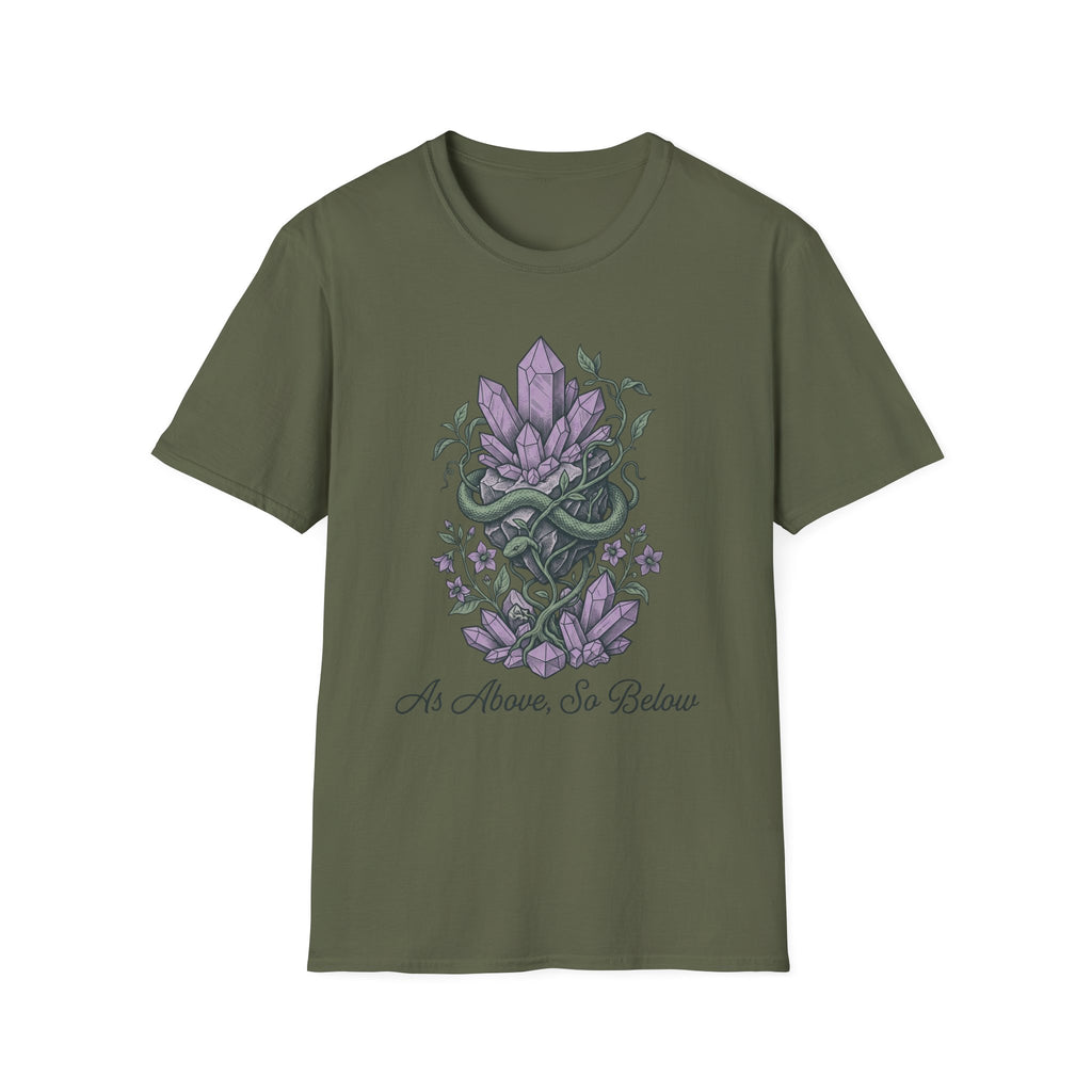 Crystals Above T-Shirt