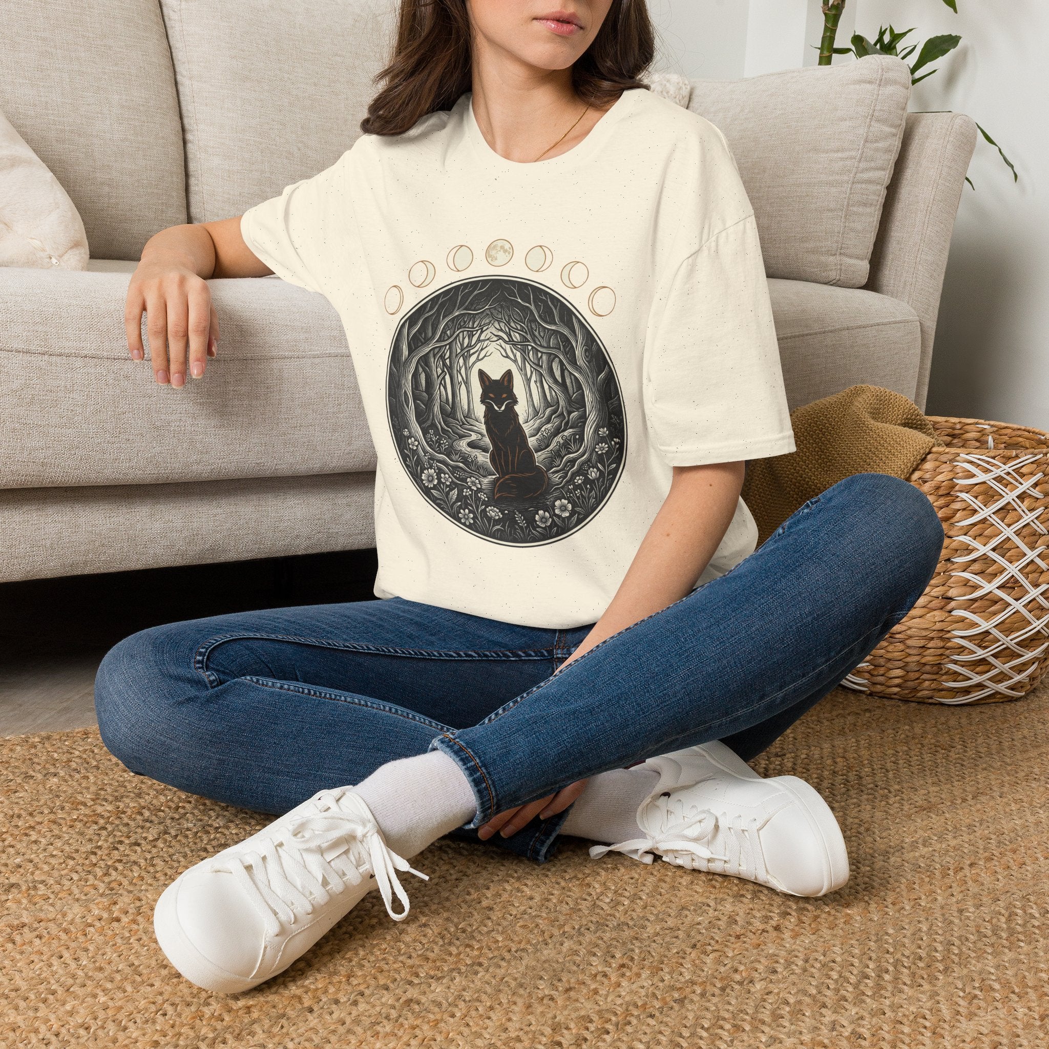 Forest Fox Moon T-Shirt