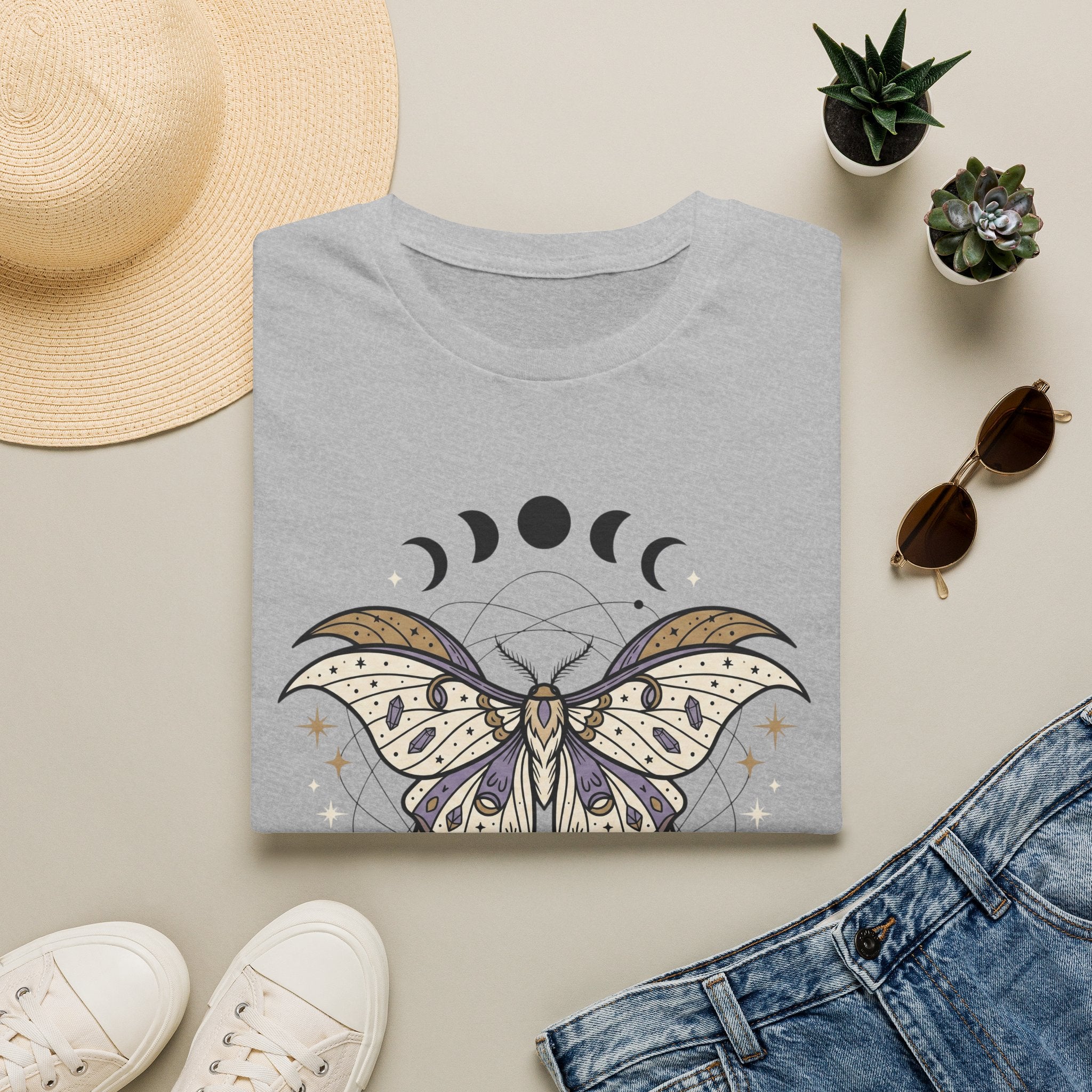 Moon Phase Moth T-Shirt