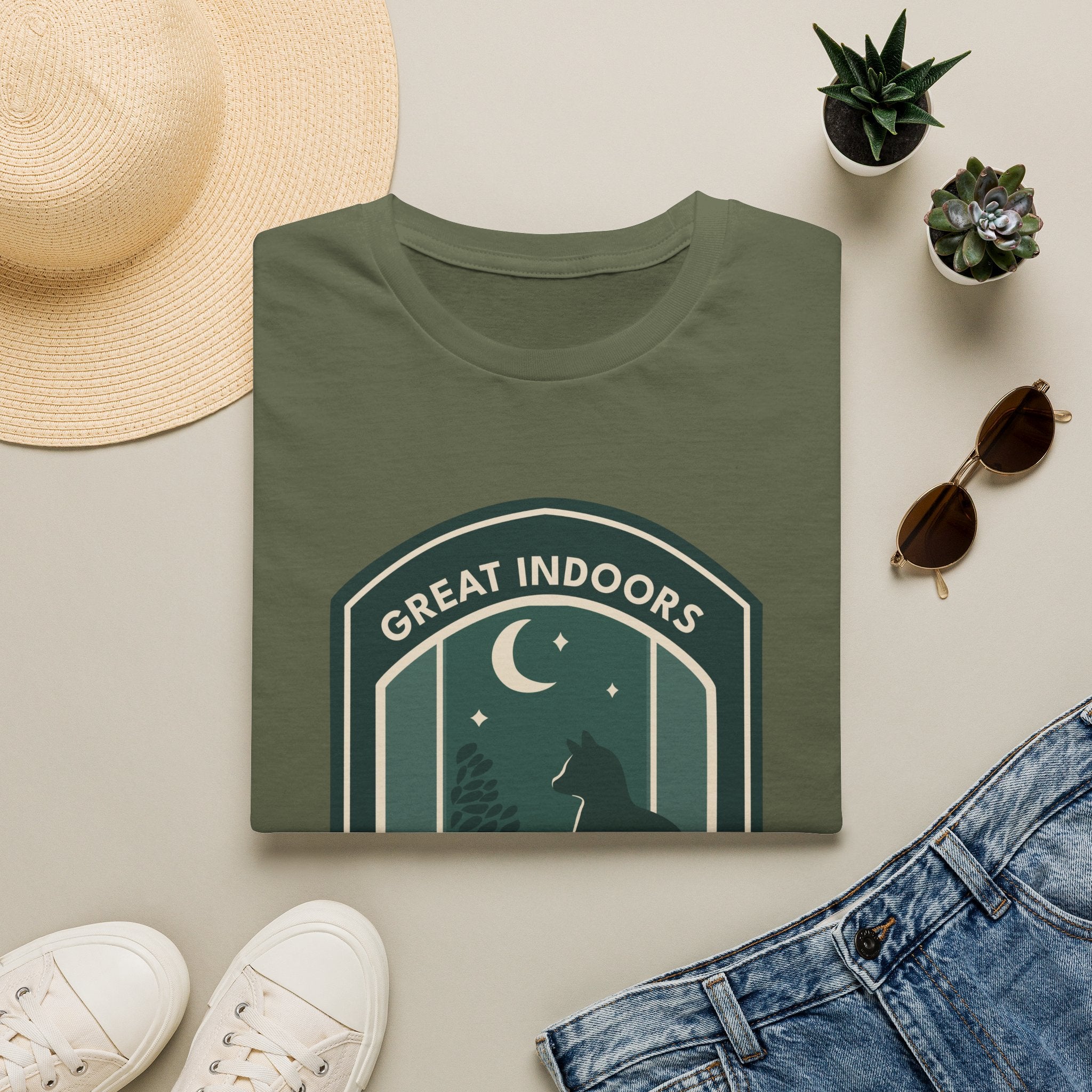 Great Indoors Cat T-Shirt