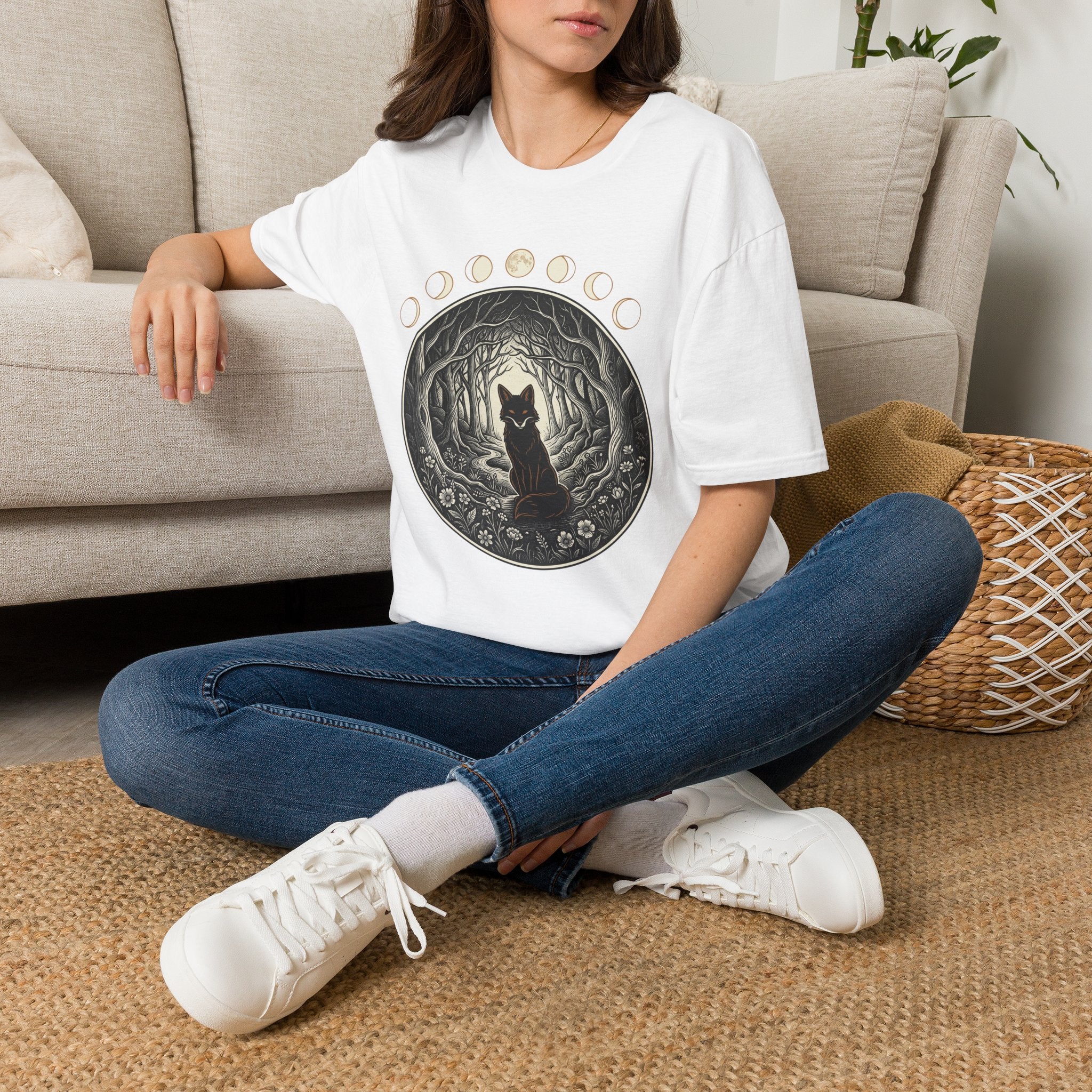Forest Fox Moon T-Shirt
