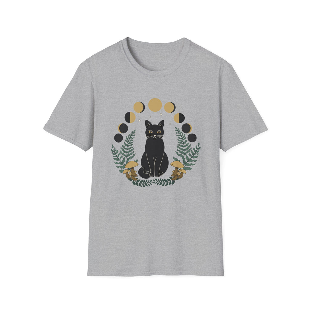 Moon Phase Cat T-Shirt