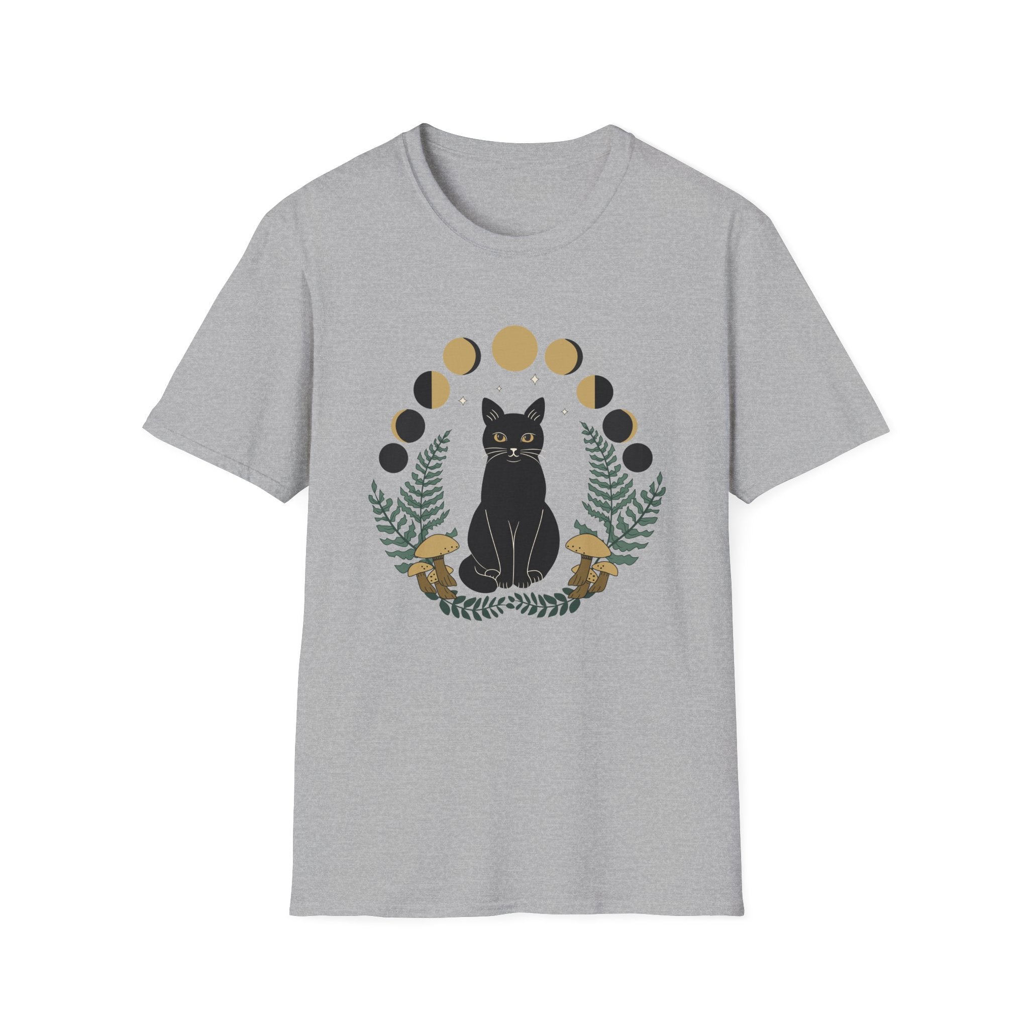 Moon Phase Cat T-Shirt