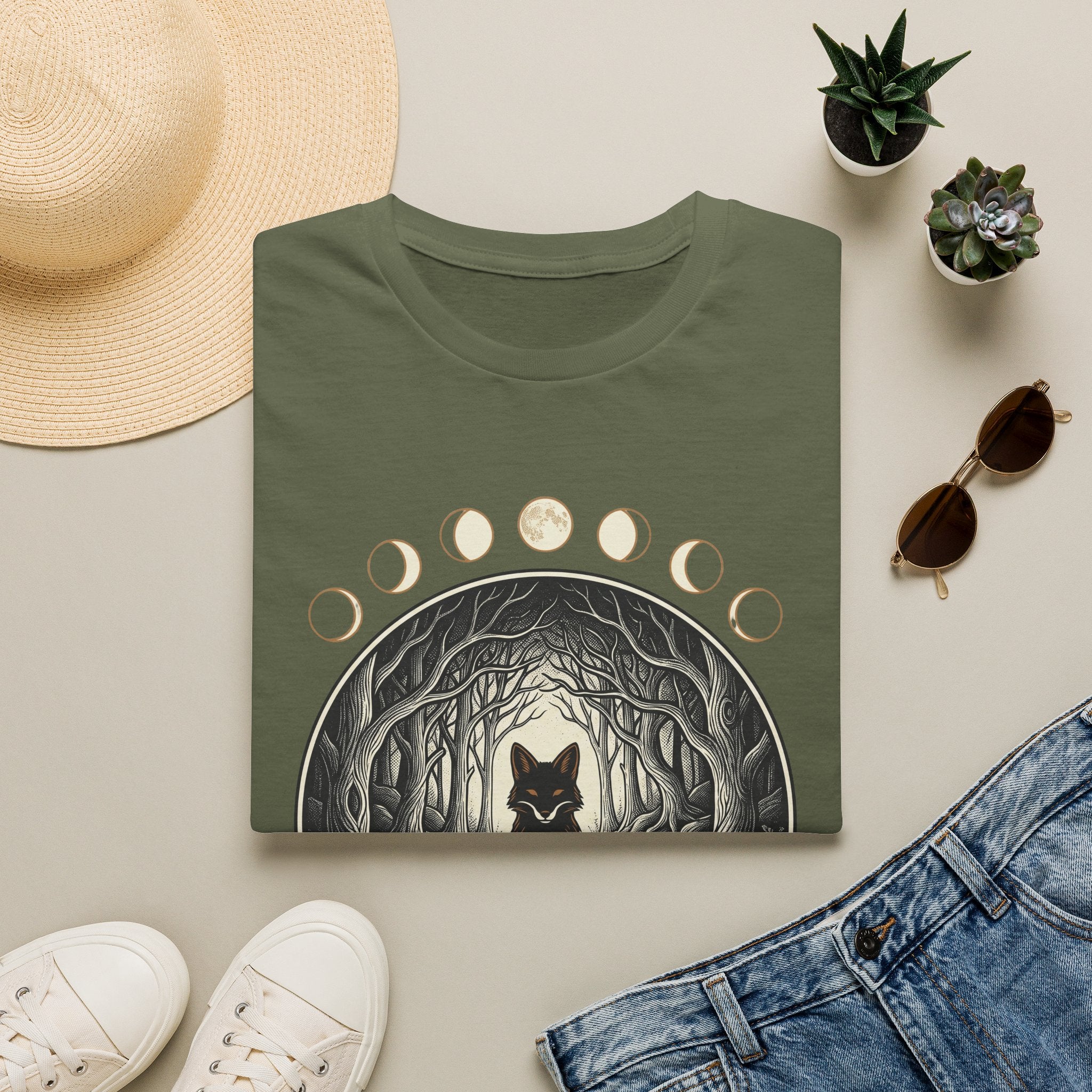 Forest Fox Moon T-Shirt