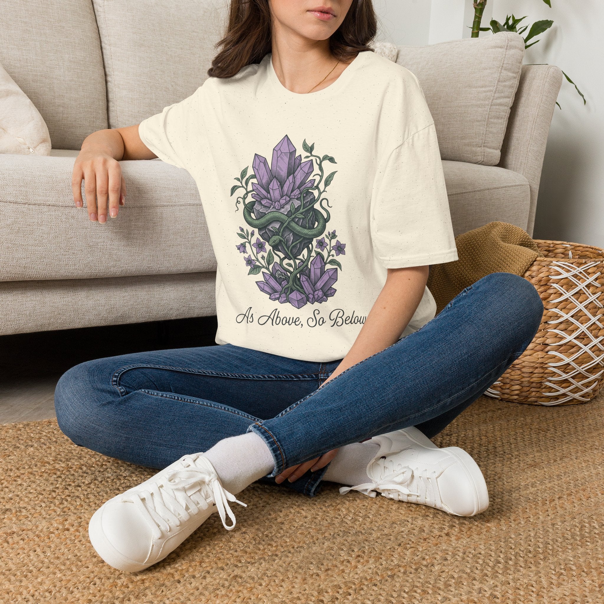 Crystals Above T-Shirt
