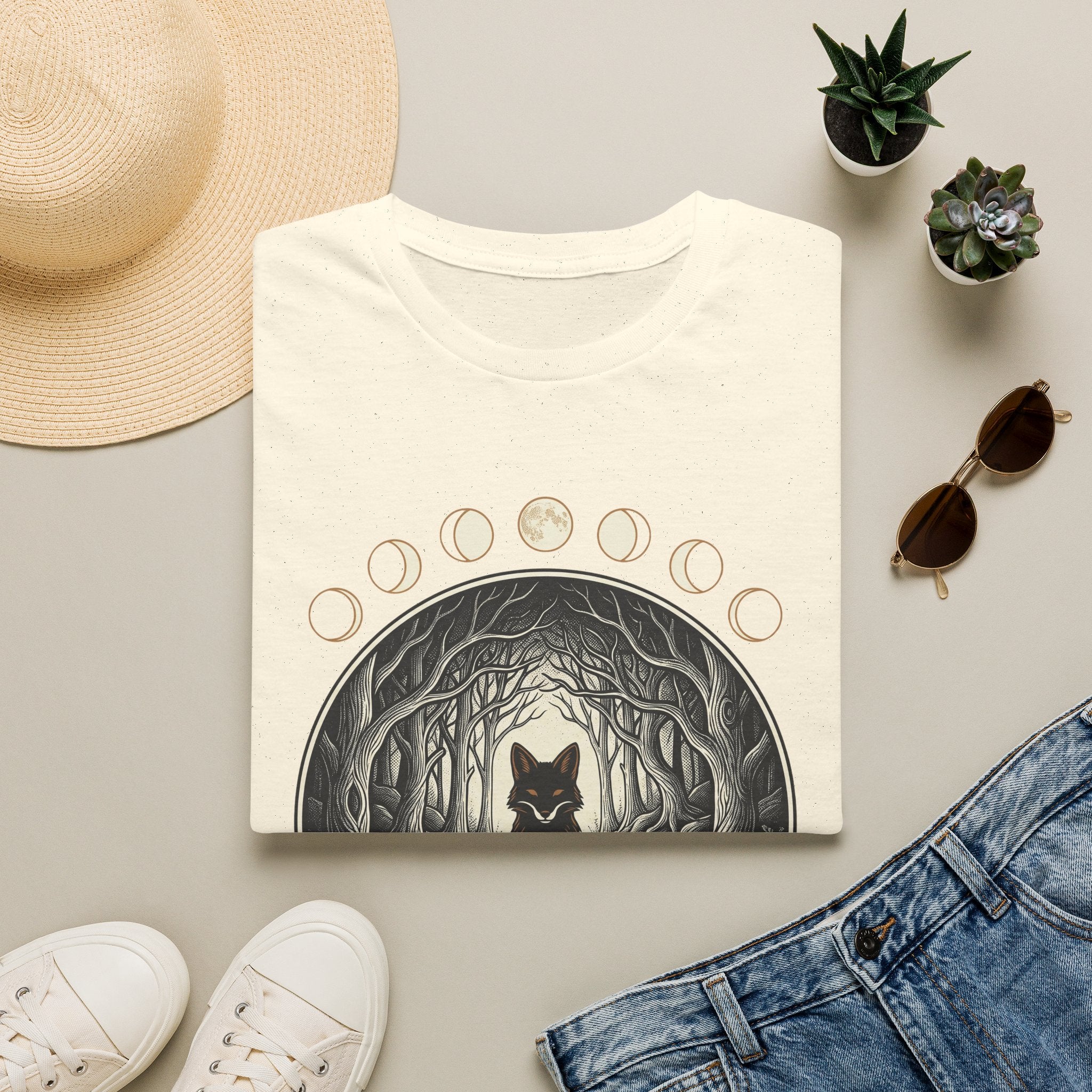 Forest Fox Moon T-Shirt